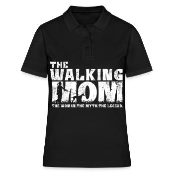 Podenco Canario Mama The Walking Mom - Women's Polo Shirt - black - Front - Ailine (174cm)
