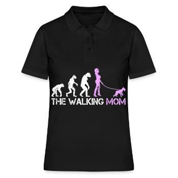 Zwergschnauzer Mom Mama für Schnauzer Freunde - Frauen Polo Shirt - Schwarz - Vorne - Ailine (174cm)