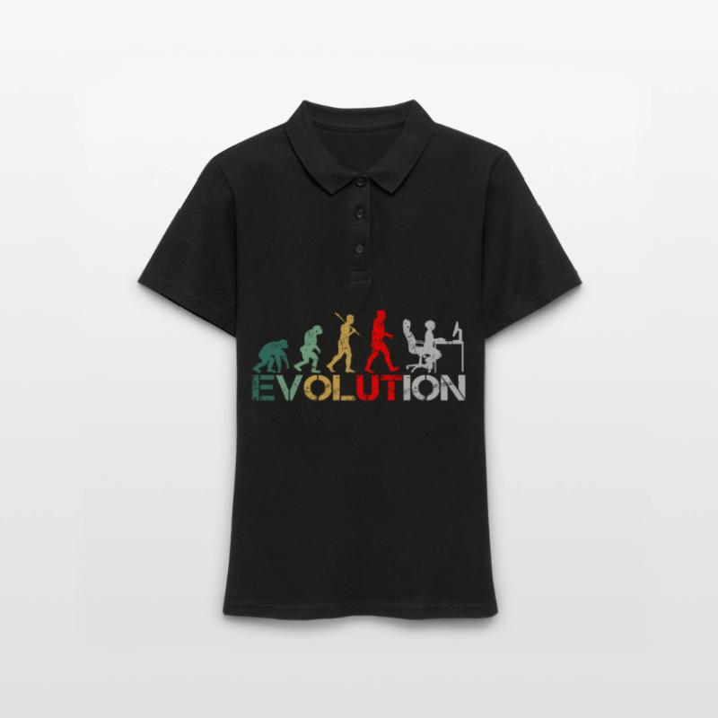 Computer Nerd Programmer Evolution funny Women's Polo Shirt