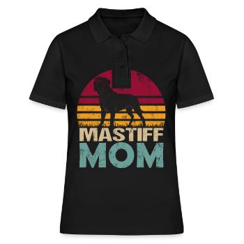 Old english English Mastiff Mom Mama Mistress - Women's Polo Shirt - black - Front - Ailine (174cm)