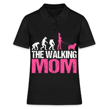 Bergame Berger Chien Maman Maman Maman Maîtresse Rose - Polo Femme - noir - Devant - Ailine (174cm)