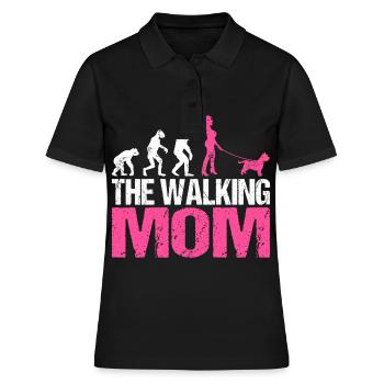 Cairn Terrier Chien Maman Maman pour Mistress You Pink - Polo Femme - noir - Devant - Ailine (174cm)