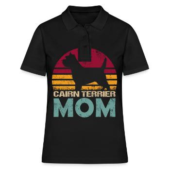 Cairn Terrier Dog Mama Maman pour Mistress You - Polo Femme - noir - Devant - Ailine (174cm)