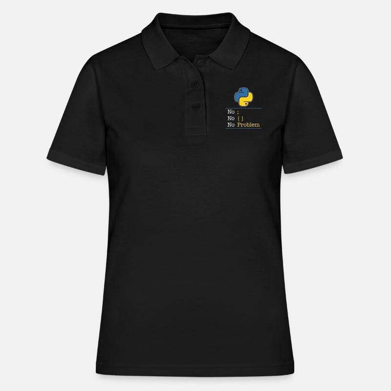 Python no problem - Polo Femme - noir