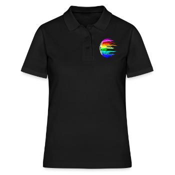 hardstyle equalizer - Frauen Polo Shirt - Schwarz - Vorne - Ailine (174cm)