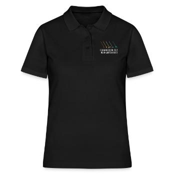 Mein Garten ruft - Hobbygärtner Gartenarbeit - Frauen Polo Shirt - Schwarz - Vorne - Ailine (174cm)