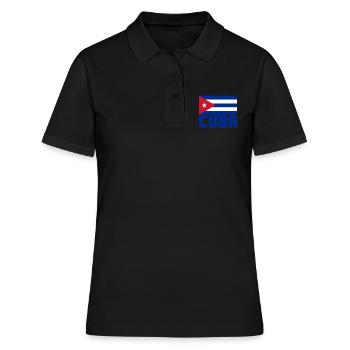 Kuba - Frauen Polo Shirt - Schwarz - Vorne - Ailine (174cm)