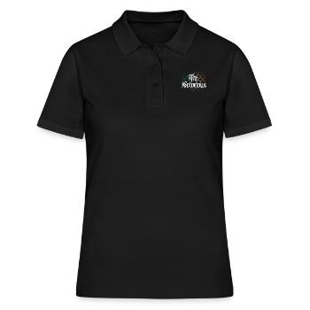 Der Berüchtigte - Frauen Polo Shirt - Schwarz - Vorne - Ailine (174cm)