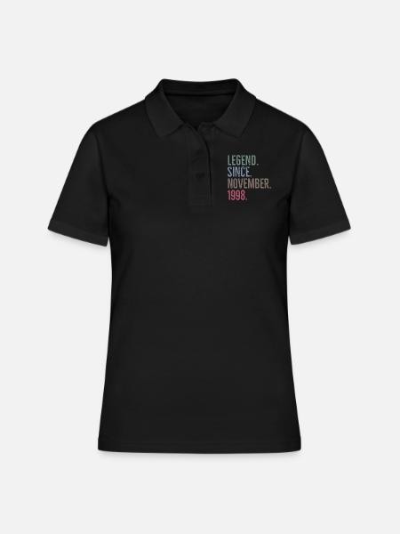 Légende depuis novembre 1998 - Polo Femme - noir
