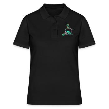 Skull pear mauve - Polo Femme - noir - Devant - Ailine (174cm)