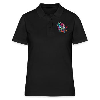 Culture graffiti - Polo Femme - noir - Devant - Ailine (174cm)