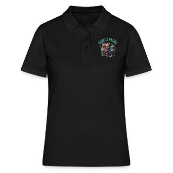 Nation robotique 2 - Polo Femme - noir - Devant - Ailine (174cm)
