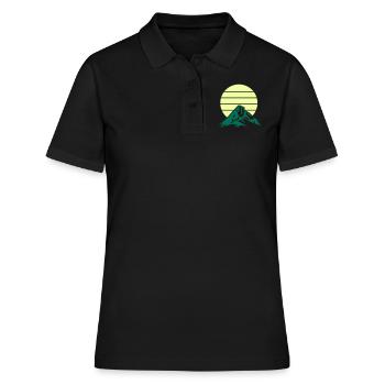 Mountains Mountains - Women's Polo Shirt - black - Front - Ailine (174cm)