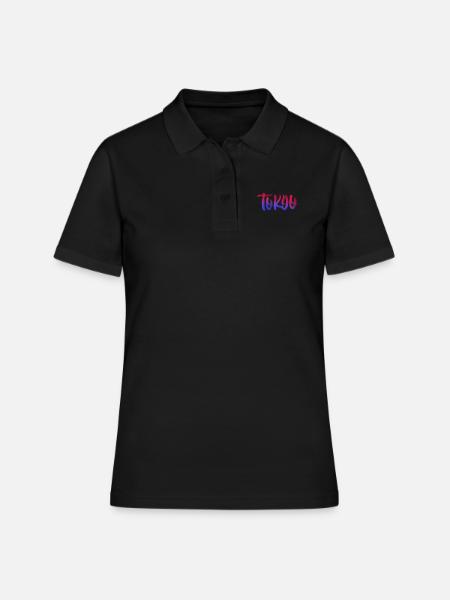 tokyo - Frauen Polo Shirt - Schwarz