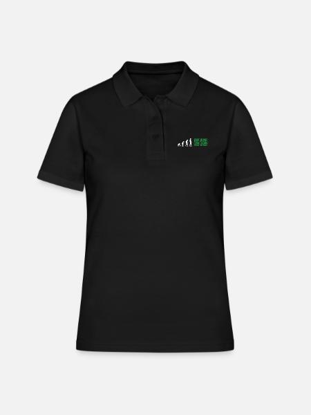 Evolution Künstliche Intelligenz - Frauen Polo Shirt - Schwarz