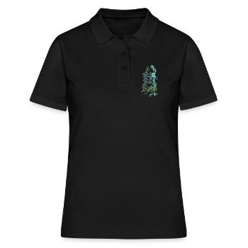 Je chante gratuitement - Polo Femme - noir - Devant - Ailine (174cm)