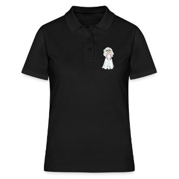 Suricate Voile de mariée Mariage - Polo Femme - noir - Devant - Ailine (174cm)