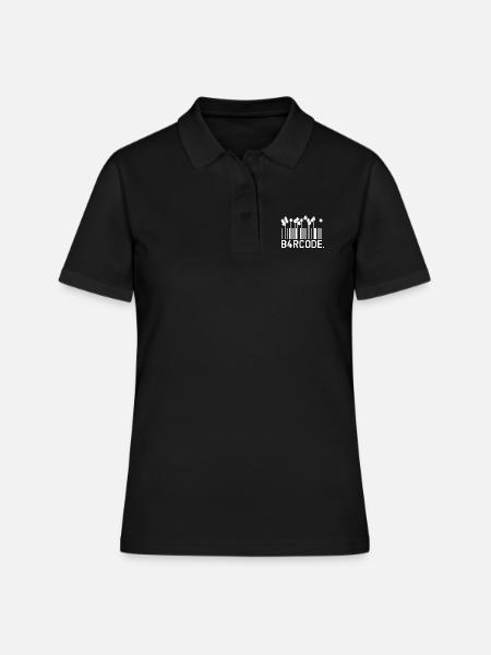 B4RCODE. Palm trees - Women's Polo Shirt - black