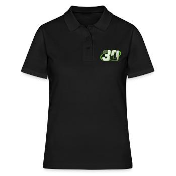 30 Geburtstag Fußball 30 Jahre Fußballspieler - Frauen Polo Shirt - Schwarz - Vorne - Ailine (174cm)