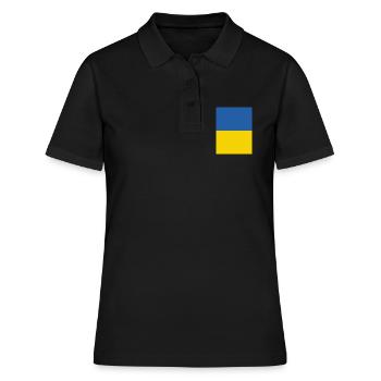 Solidarité avec l’Ukraine - Polo Femme - noir - Devant - Ailine (174cm)