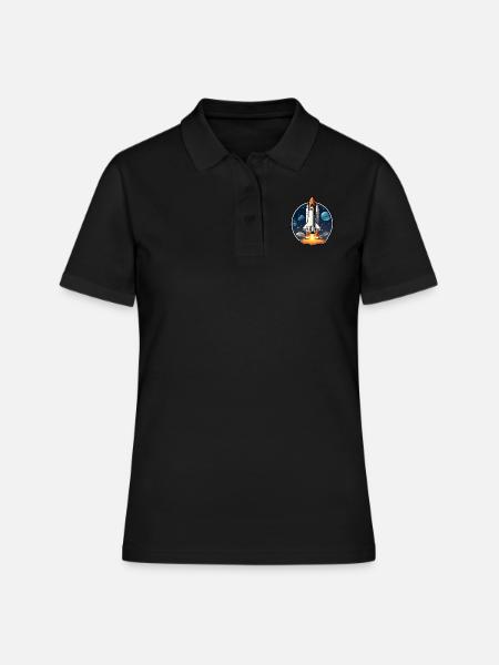 Navette spatiale spatiale - Polo Femme - noir