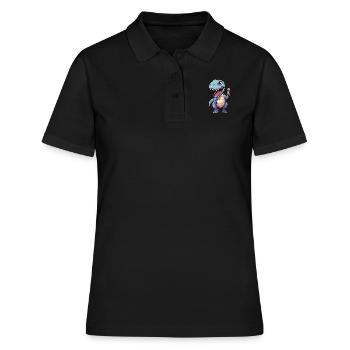 Dino mange de la glace - Polo Femme - noir - Devant - Ailine (174cm)