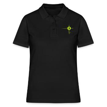 Das Coin Netzwerk - Frauen Polo Shirt - Schwarz - Vorne - Ailine (174cm)
