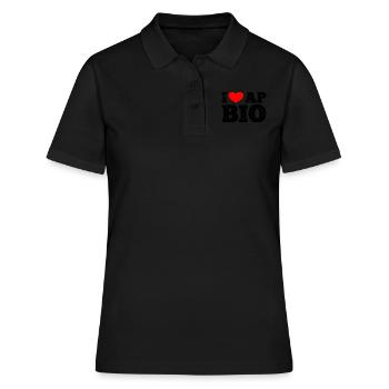 AP Biology Funny High School AP Class Survivor - Women's Polo Shirt - black - Front - Ailine (174cm)