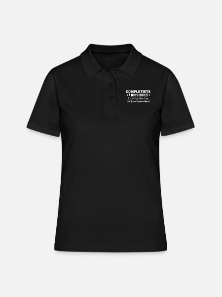 Complotiste Temps Complet - Polo Femme - noir