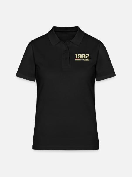 Né en 1982 - Vintage 1982 - 42e Anniversaire Rétro - Polo Femme - noir