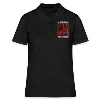 Drogen Sucht Gesund Joint - Frauen Polo Shirt - Schwarz - Vorne - Ailine (174cm)