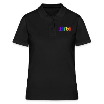 Bibi - Frauen Polo Shirt - Schwarz - Vorne - Ailine (174cm)