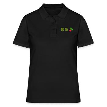 Légumes Betteraves fraîches Farmers Music Vegan - Polo Femme - noir - Devant - Ailine (174cm)
