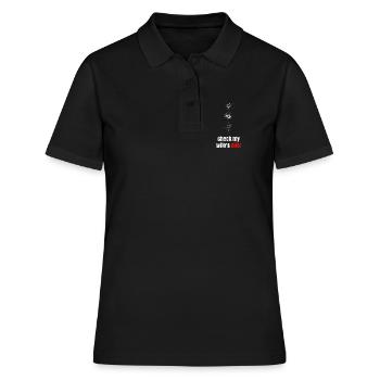 Alibi Noir Bullet Burst - Frauen Polo Shirt - Schwarz - Vorne - Ailine (174cm)