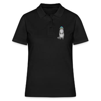Été pour la baignée de natation des ratons laveurs - Polo Femme - noir - Devant - Ailine (174cm)