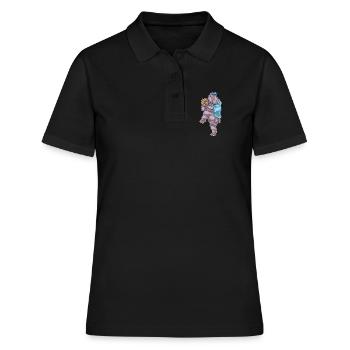 Hippopotamus Gant de baseball - Polo Femme - noir - Devant - Ailine (174cm)