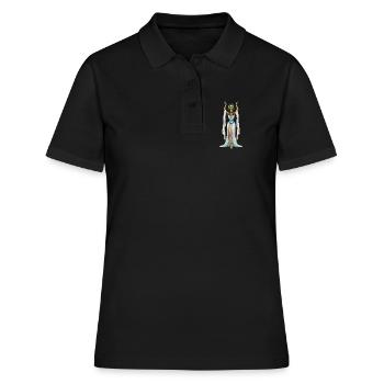 Ägyptische Göttin Isis Cosplay - Frauen Polo Shirt - Schwarz - Vorne - Ailine (174cm)