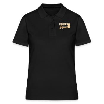 Epipen Squad - Allergique aux arachides - Polo Femme - noir - Devant - Ailine (174cm)