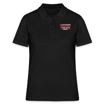 Jugendweihe 2025 Mädchen Junge - Frauen Polo Shirt - Schwarz - Vorne - Ailine (174cm)
