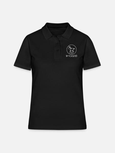 faert_im_kreis_weiss - Polo Femme - noir