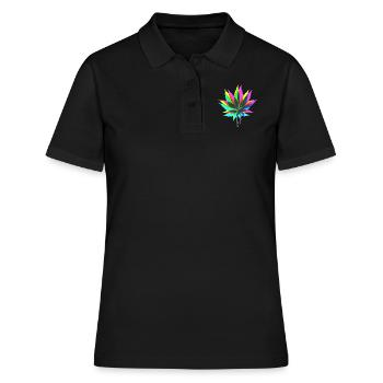 colorful HANF - Frauen Polo Shirt - Schwarz - Vorne - Ailine (174cm)