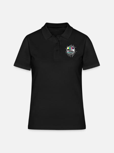 testbild - Polo Femme - noir