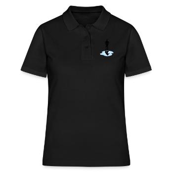 Weck den Superhelden in dir auf - Frauen Polo Shirt - Schwarz - Vorne - Ailine (174cm)