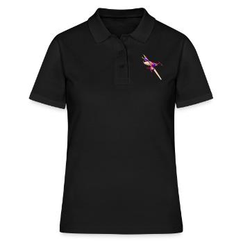 Petits avions commerciaux - Polo Femme - noir - Devant - Ailine (174cm)