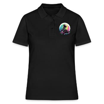 Ali der Außerirdische - Frauen Polo Shirt - Schwarz - Vorne - Ailine (174cm)
