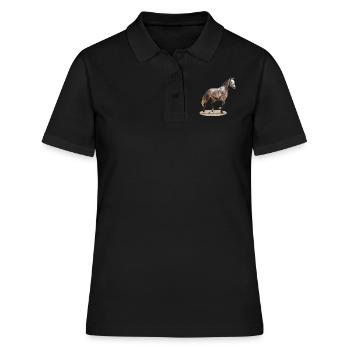 Selle Français 2 - Polo Femme - noir - Devant - Ailine (174cm)