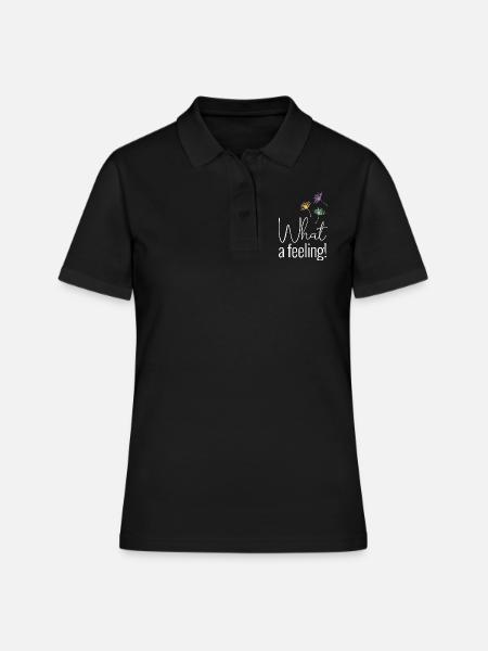 What a feeling negative - Women's Polo Shirt - black