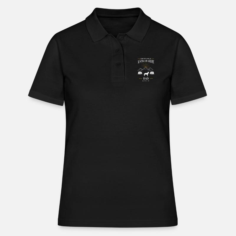 Papa Kelpie australien - Polo Femme - noir