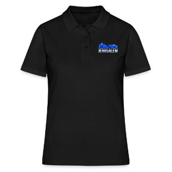 Jerusalem Israeli Geschenk Israel - Frauen Polo Shirt - Schwarz - Vorne - Ailine (174cm)