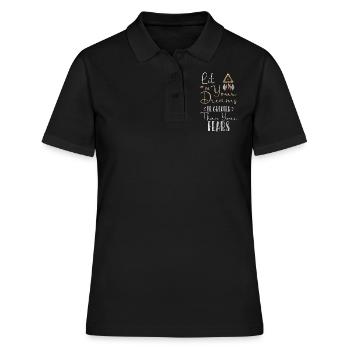 Rêve Plume Bonheur Dormir - Polo Femme - noir - Devant - Ailine (174cm)